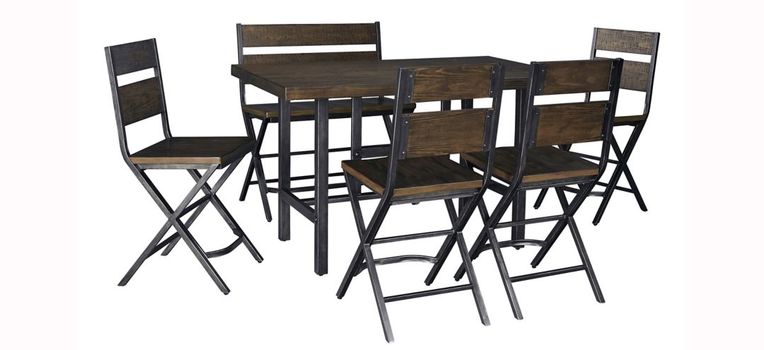 Stoddard 6-pc. Counter-Height Dining Set w/ Bench