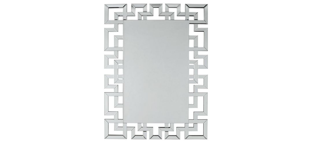 120268050 Jasna Contemporary Greek Key Framed Accent Mirror sku 120268050