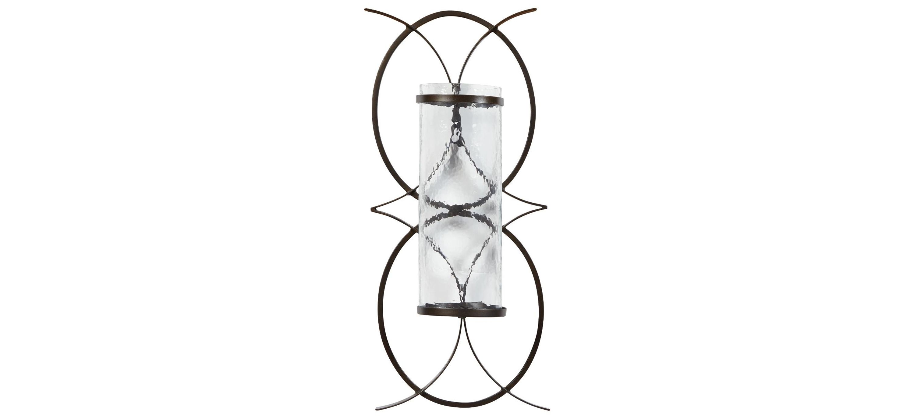 Bryndis Contemporary Pillar Candleholder Wall Sconce