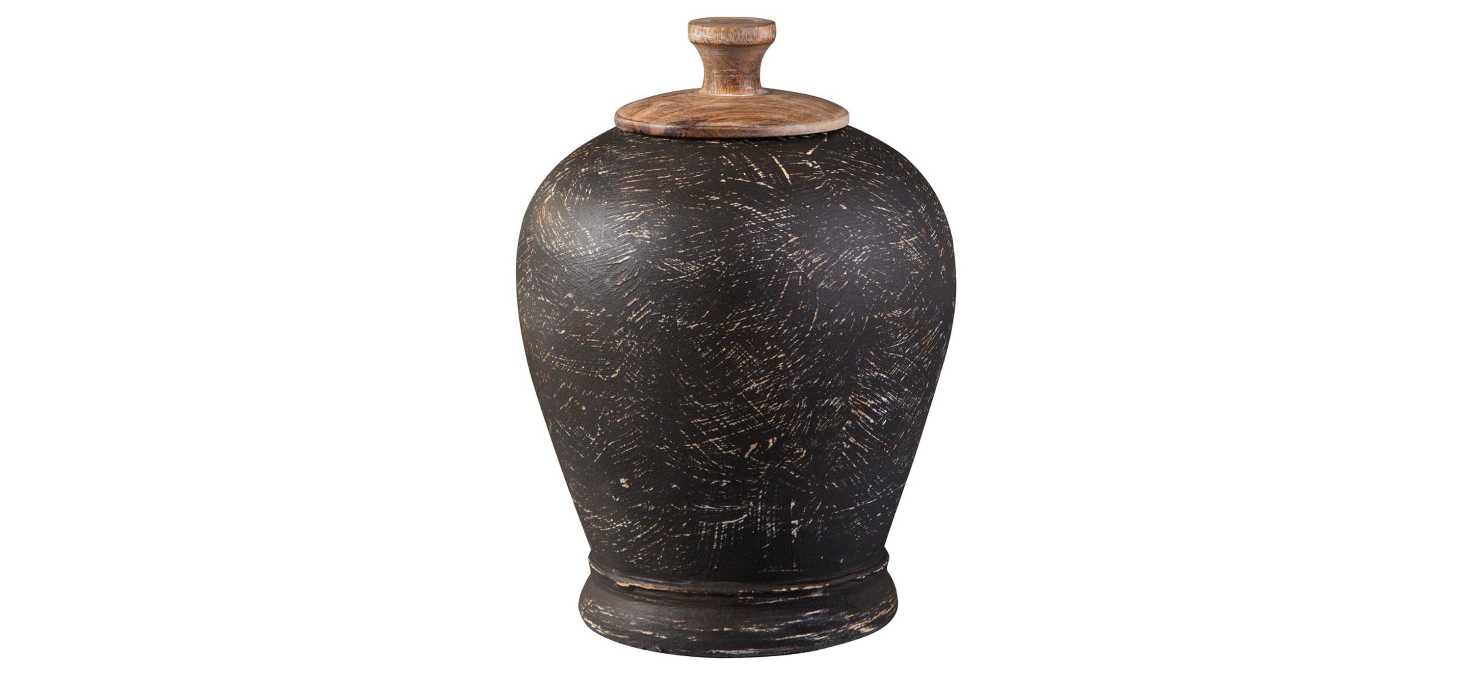 Barric Small Terracotta/Metal Jar