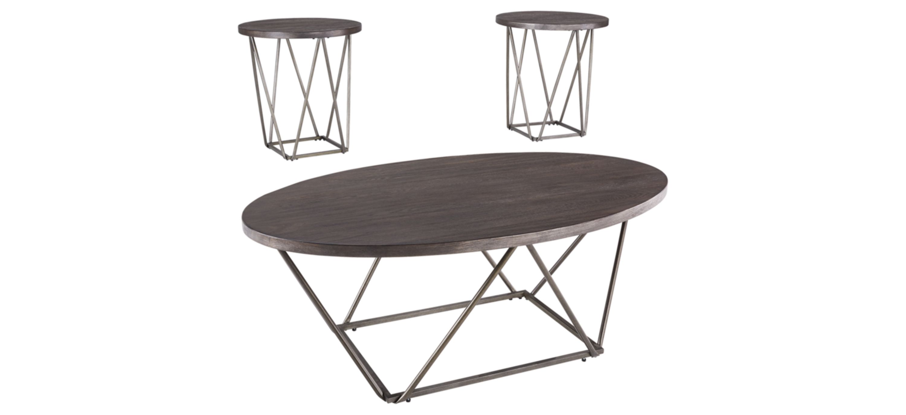 T384-13 Neimhurst Contemporary Occasional 3-Piece Table Se sku T384-13