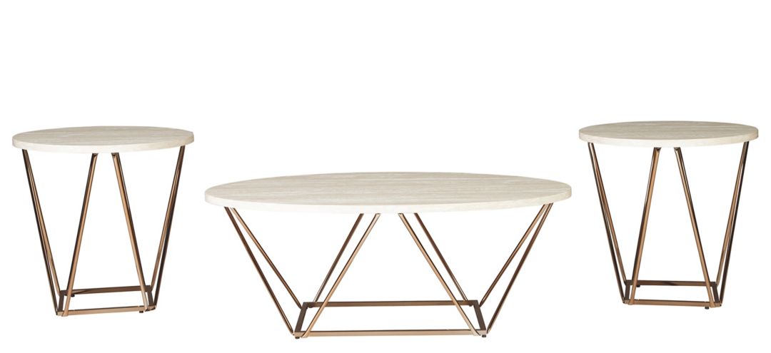 T385-13 Tarica Contemporary Occasional 3-Piece Table Set sku T385-13
