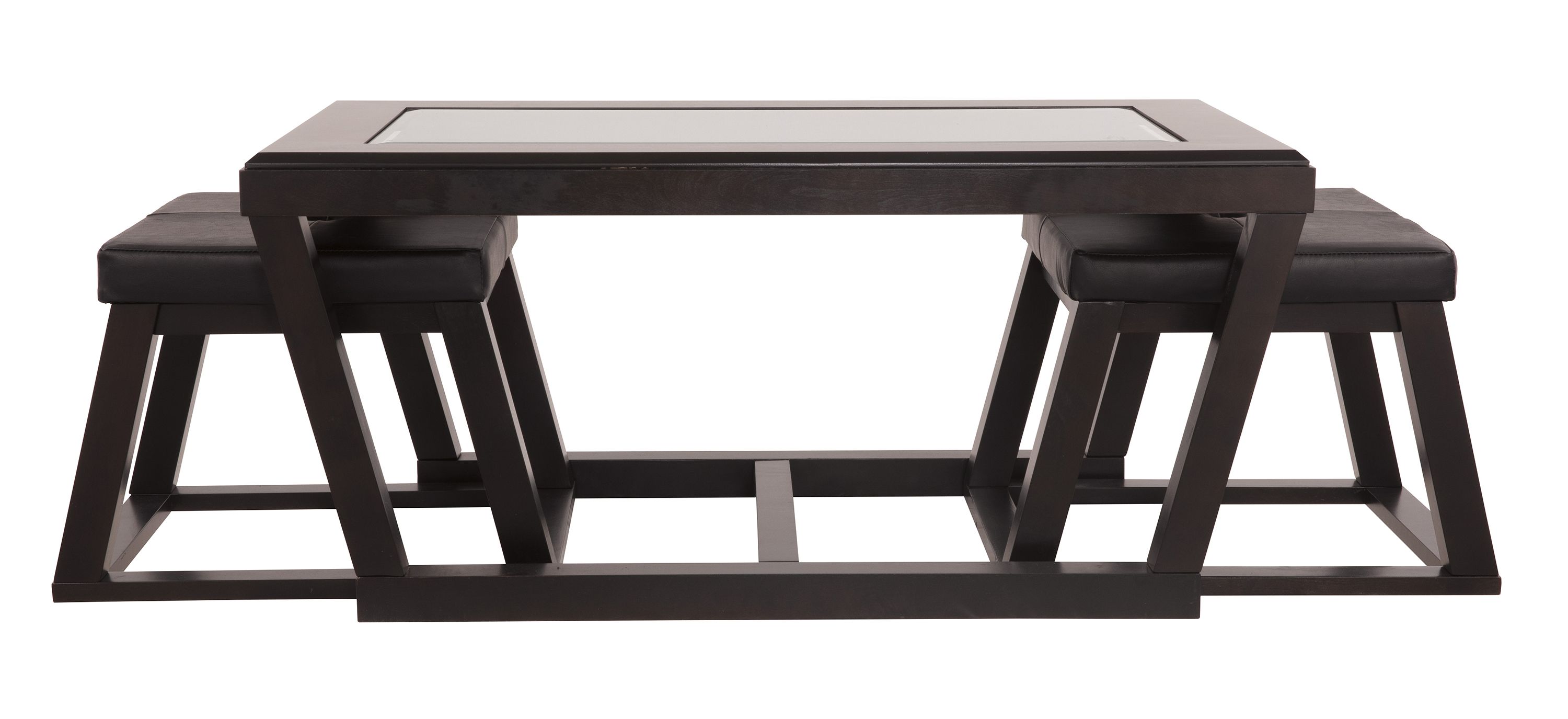 Kelton Coffee Table with Nesting Stools