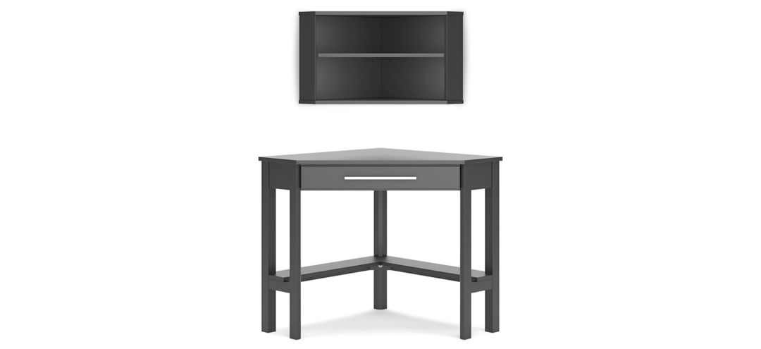 Otaska Corner Desk w/ Bookcase