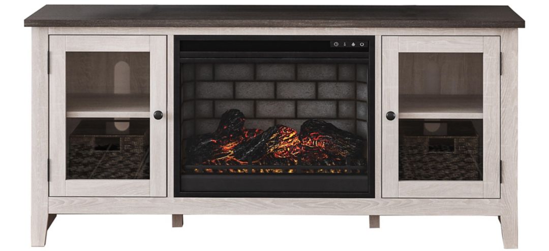 W287W3 Dorrinson TV Stand & Electric Fireplace sku W287W3