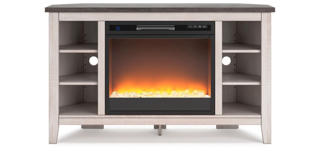 W287W5 Dorrinson Corner TV Stand & Electric Fireplace sku W287W5