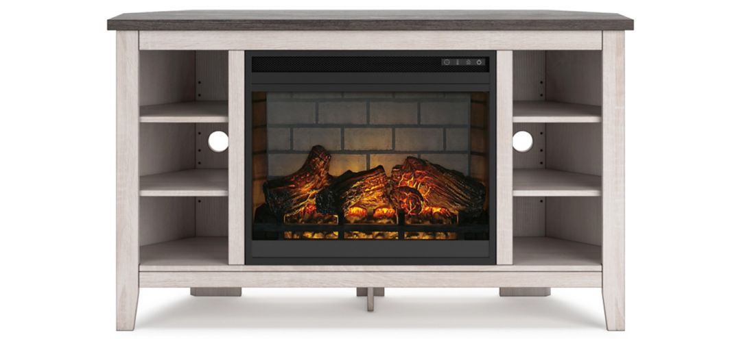 399028760 Dorrinson Corner TV Stand & Electric Fireplace sku 399028760