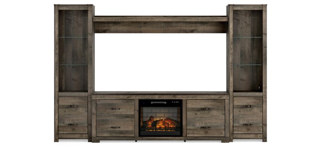 Trinell 4-Piece Entertainment Center & Electric Fireplace