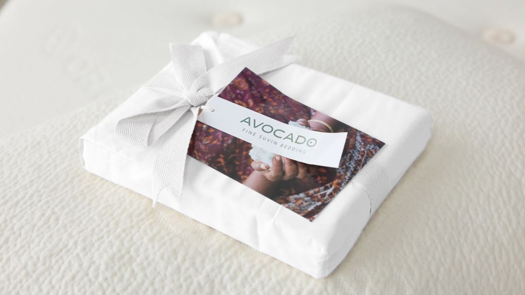 AVO400TCWHTPS-KPIL Avocado Organic Indian Cotton Pillow Case Set sku AVO400TCWHTPS-KPIL