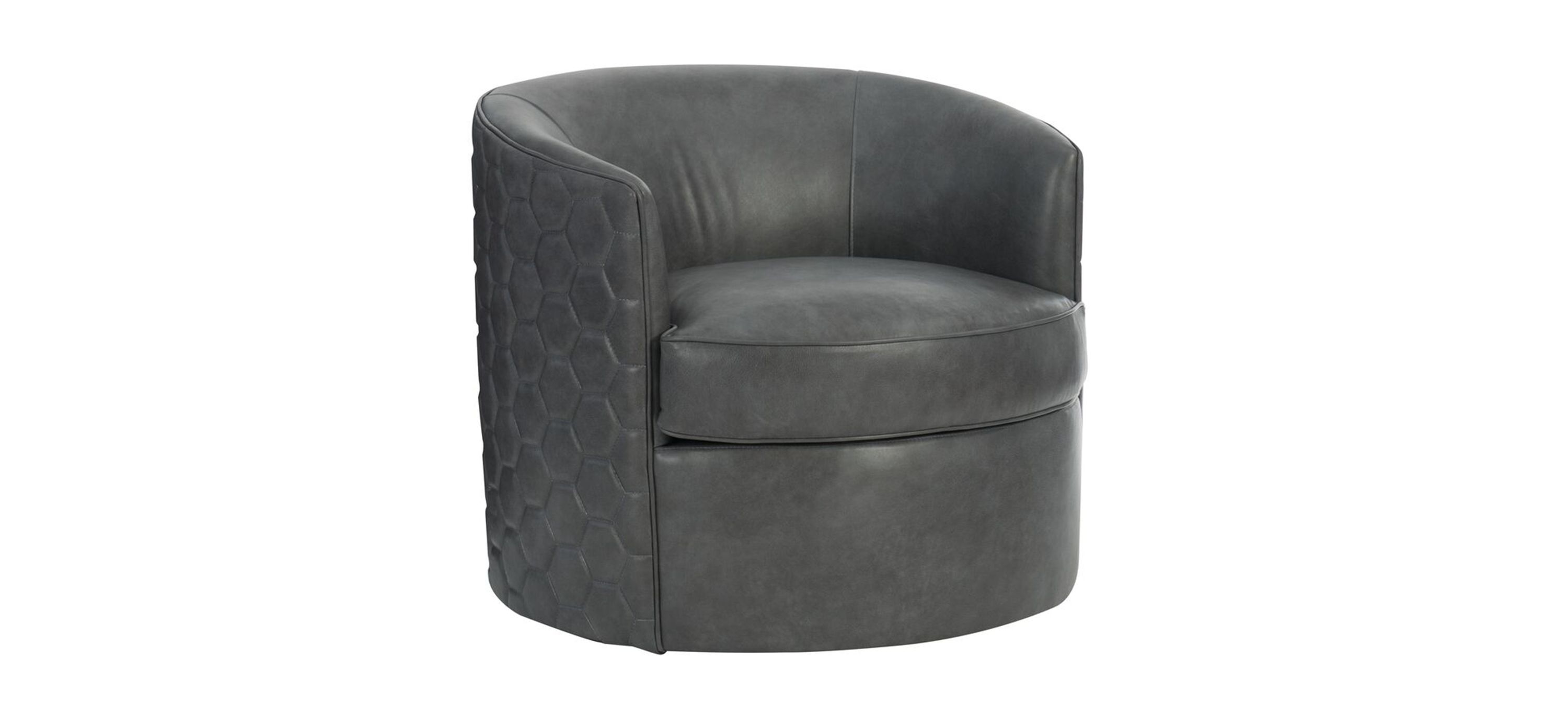 Corbin Leather Swivel Chair
