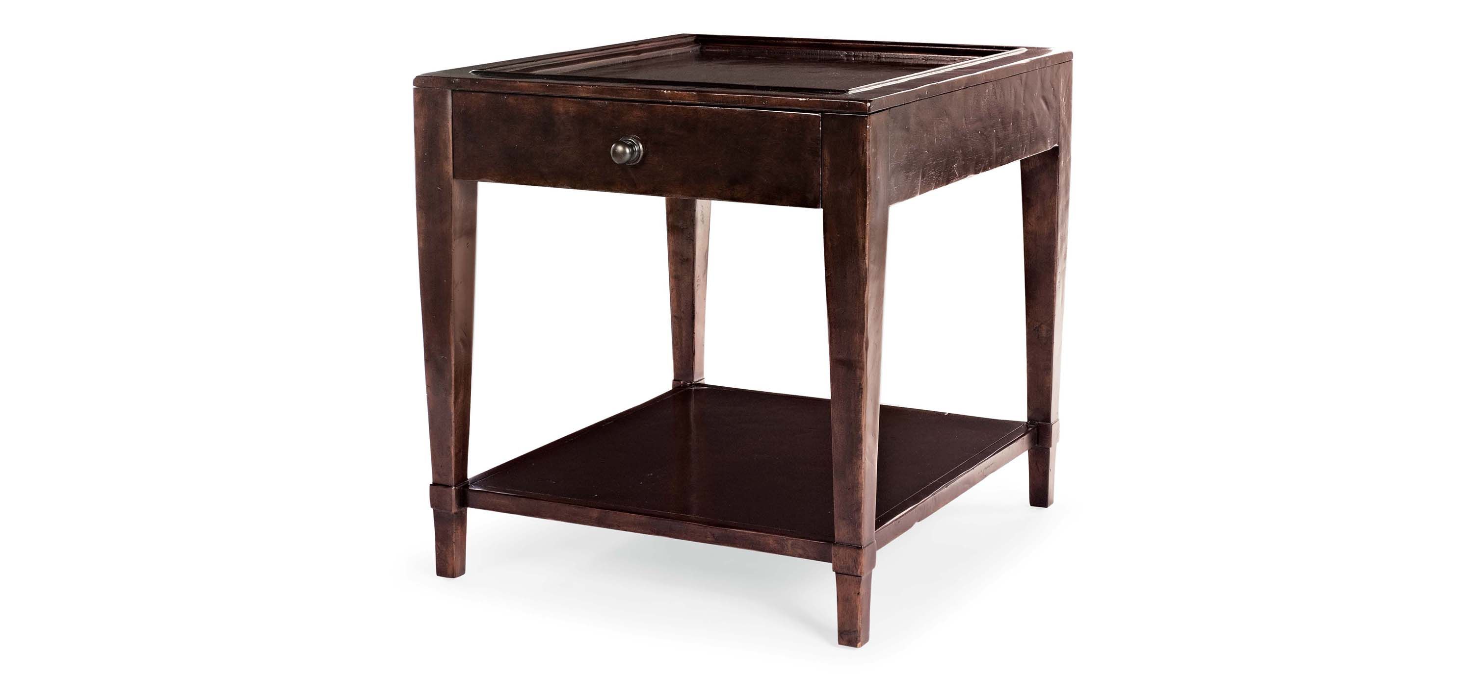Vintage Patina Rectangular End Table