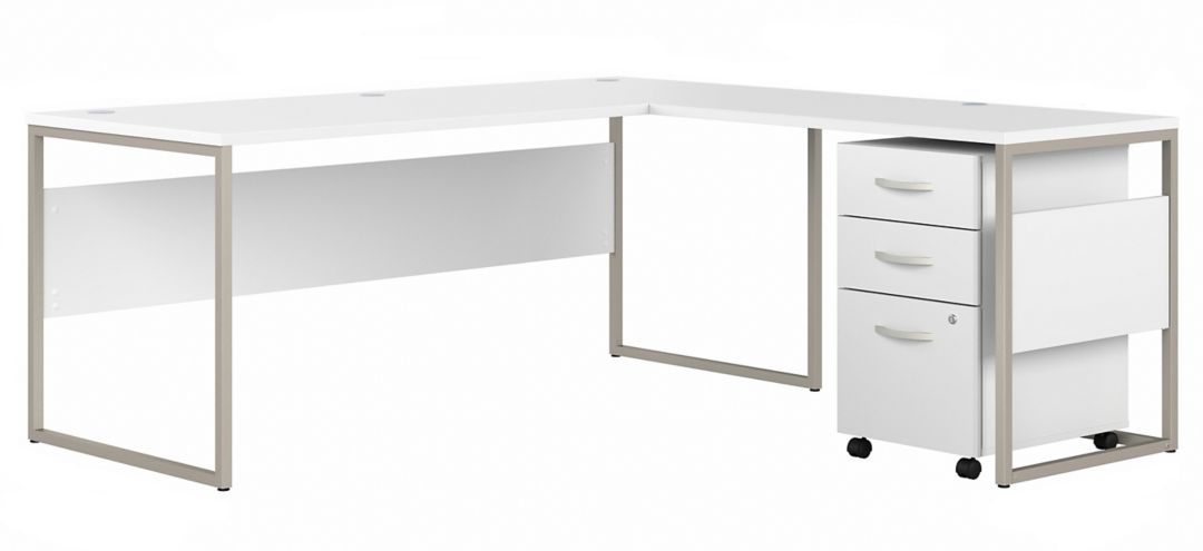 Steinbeck L-Shaped Desk w/ File Cabinet