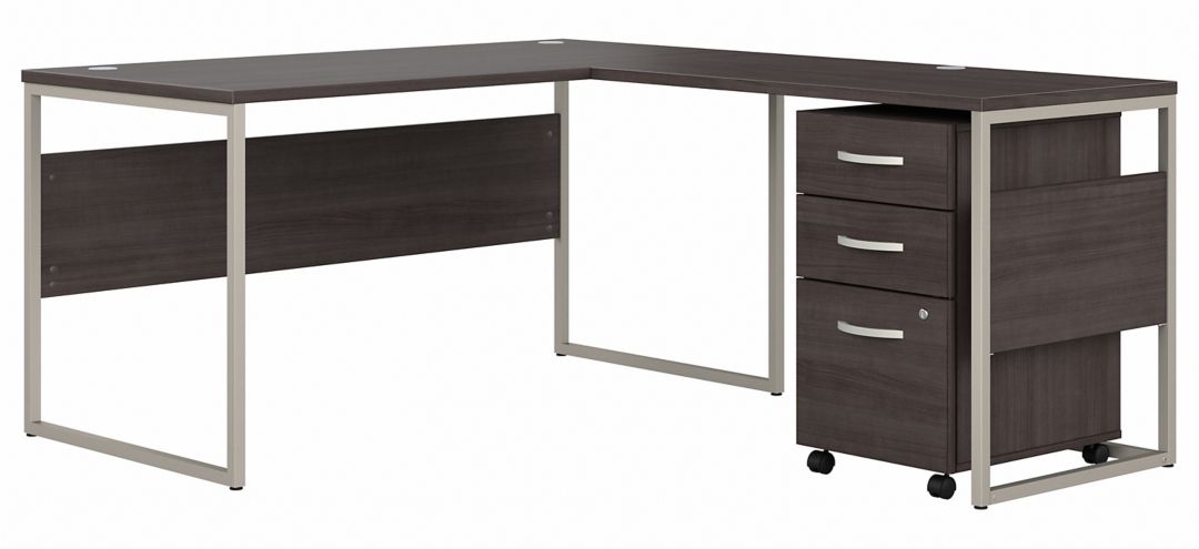 369230260 Steinbeck L-Shaped Writing Desk w/ File Cabinet sku 369230260