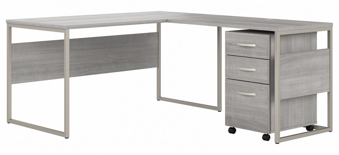 369230270 Steinbeck L-Shaped Writing Desk w/ File Cabinet sku 369230270