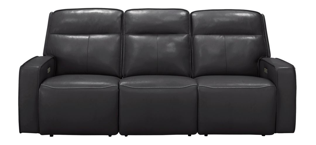 Beckett Power Sofa w/ Power Headrest and Lumbar Support