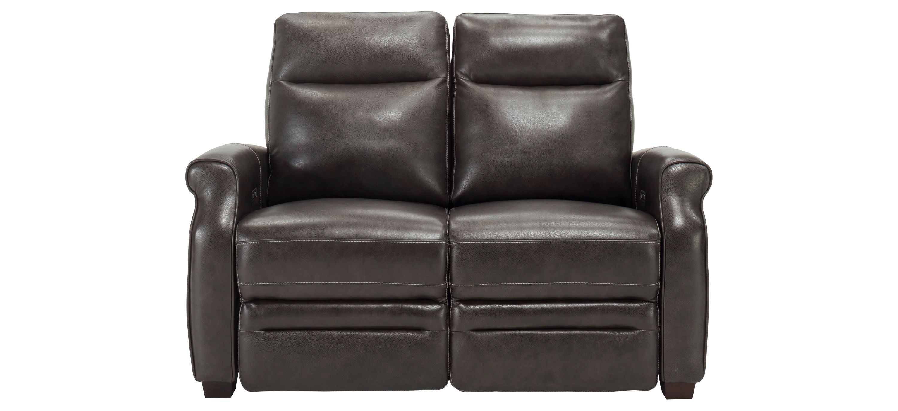 Kellner Leather Power Loveseat w/ Power Headrest