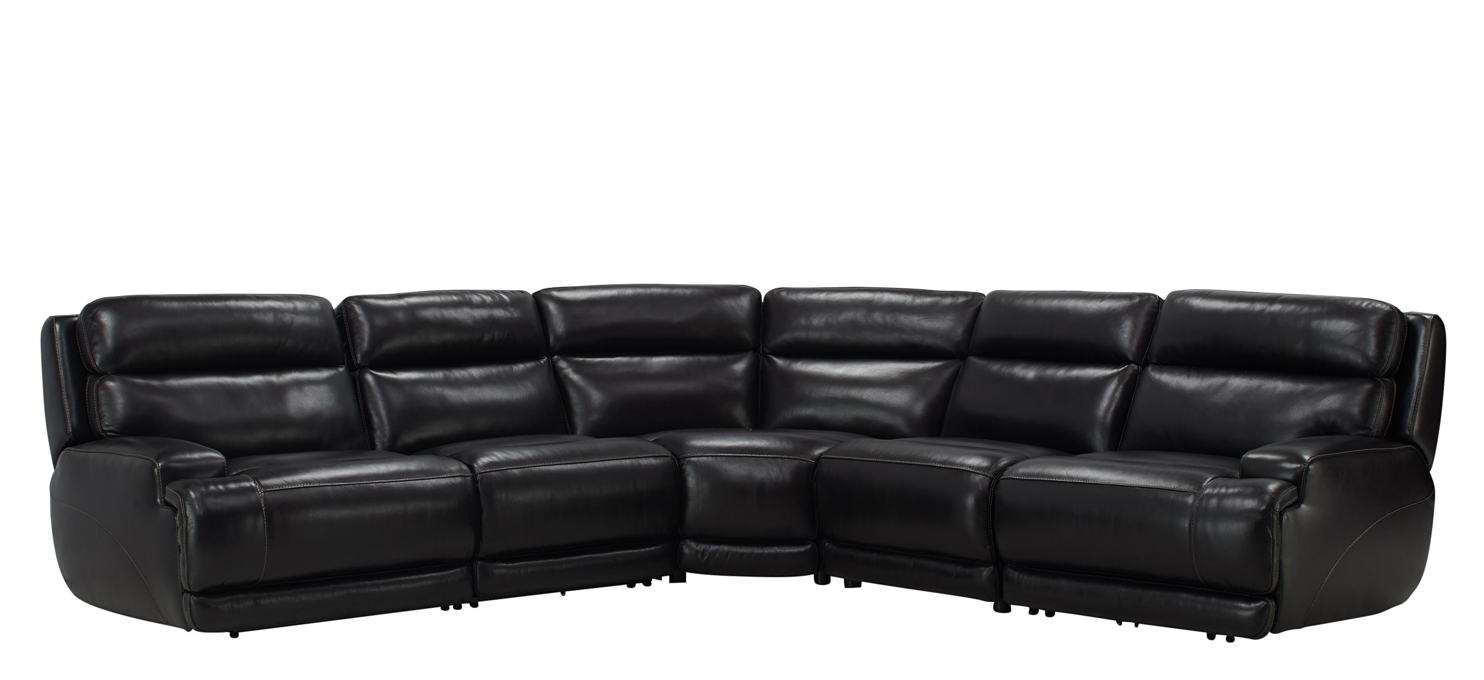 Tompkins Leather 5-pc. Sectional