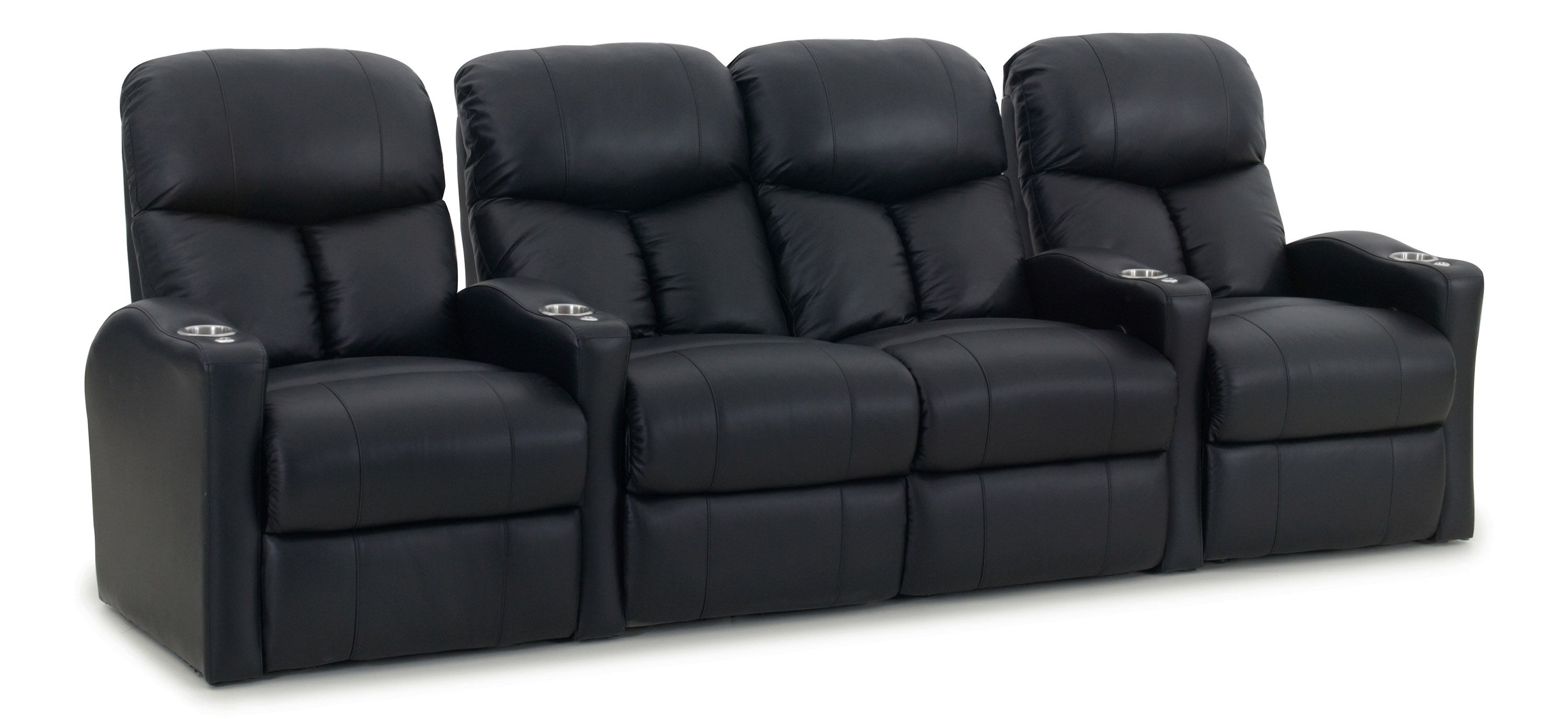 Midway 4-pc. Leather Power-Reclining Sectional Sofa