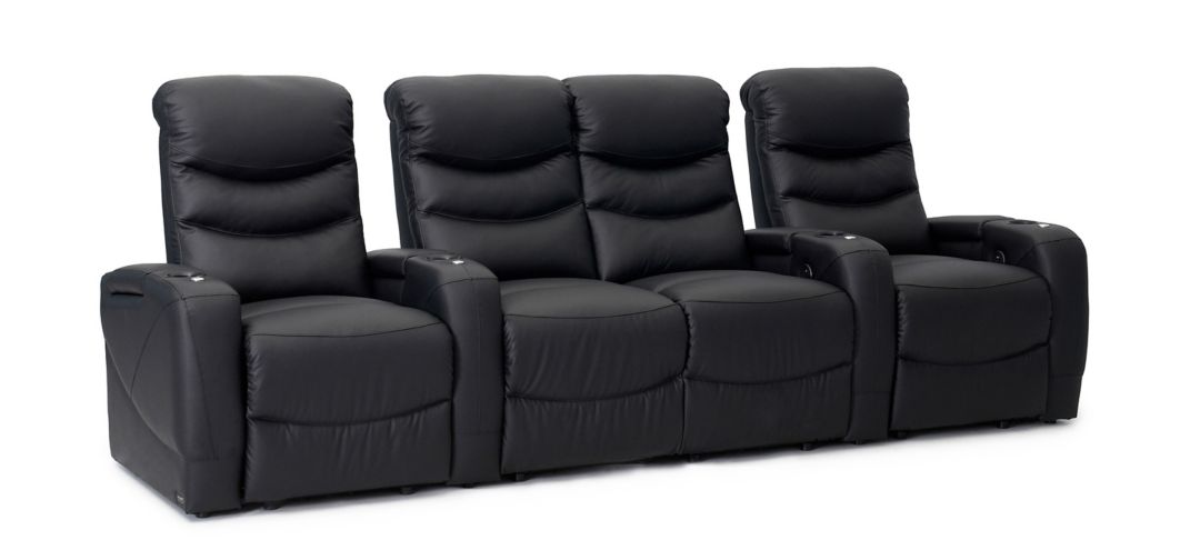 292390110 Majestic 4-pc. Leather Reclining Sectional Sofa sku 292390110