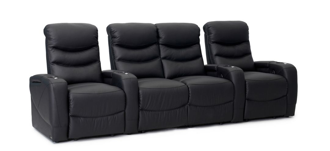 Majestic 4-pc. Leather Power-Reclining Sectional Sofa