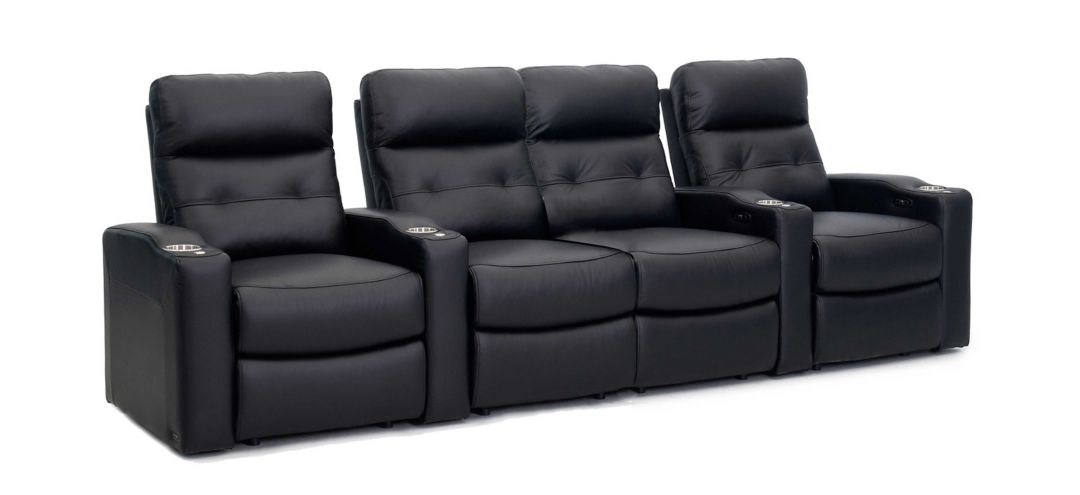 Century Leather 4-pc. Power-Reclining Sectional Sofa