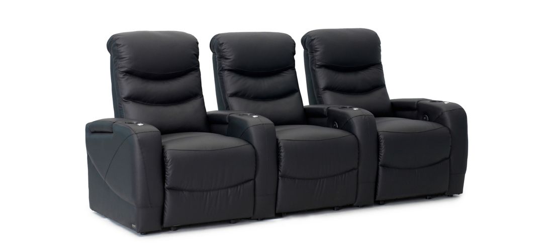 298390110 Majestic 3-pc. Leather Power-Reclining Sectional S sku 298390110