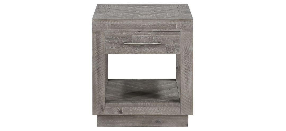 Alexandra Solid Wood One Drawer End Table