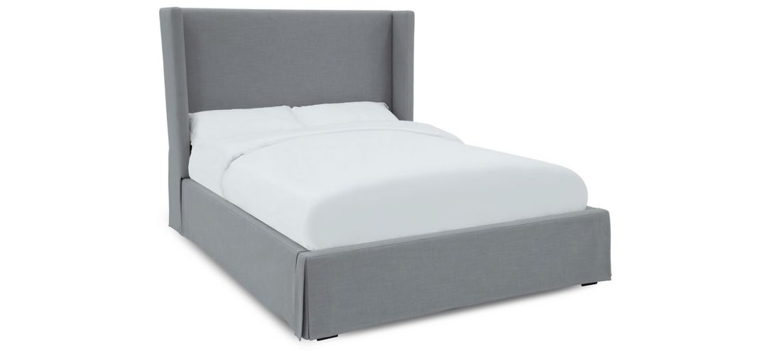 Cresta Upholstered Skirted Panel Bed