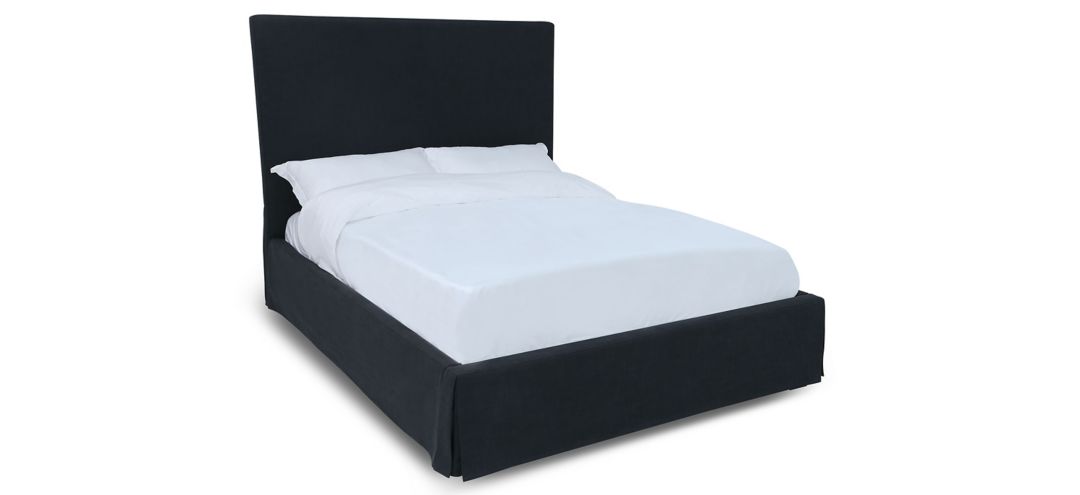Cheviot Upholsterd Skirted Panel Bed