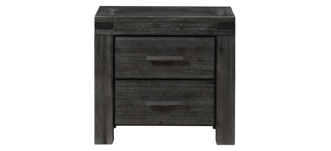 Meadow Solid Wood Two Drawer Nightstand