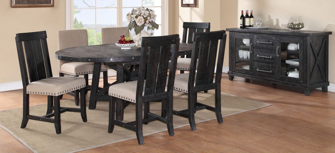 788119810 Zabela 7-pc. Round Dining Set w/ Upholstered Chair sku 788119810