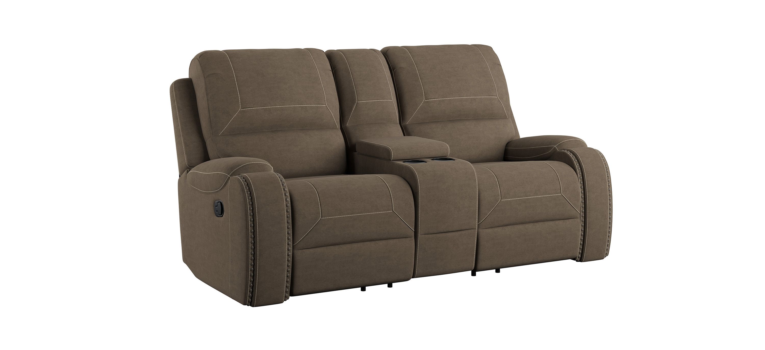 Adrian Reclining Glider Console Loveseat