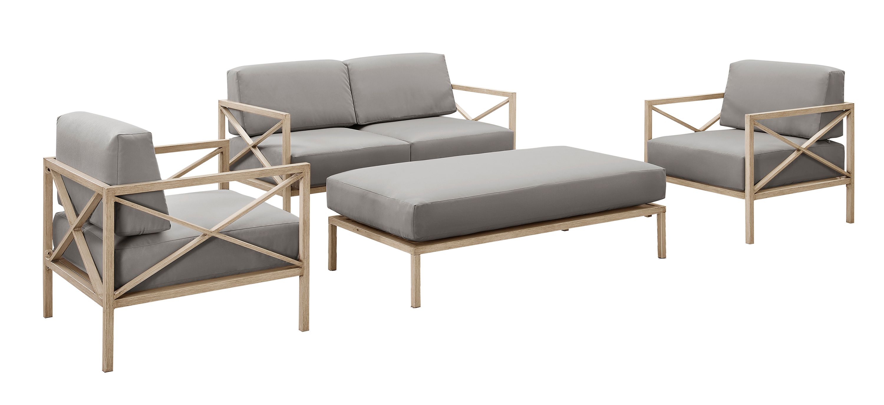 Lathan 4-pc. Outdoor Seating Set with Ottoman