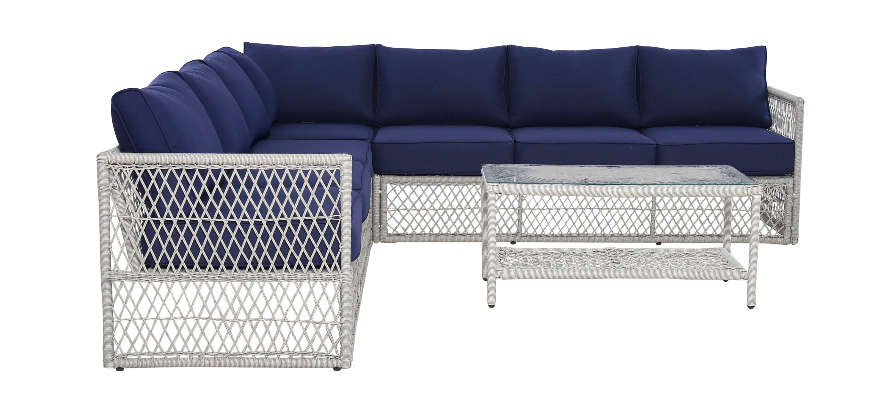 Alaric 3-pc. Outdoor Symmetrical Seating Set with Coffee Table