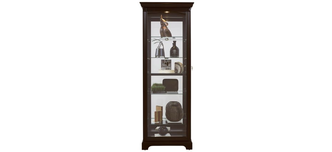 Milligan Locking Slide Door Curio Cabinet