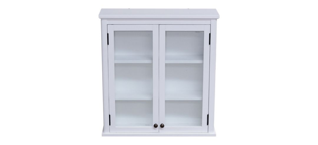 374304160 Dorset Wall-Mounted Storage Cabinet w/ Glass Doors sku 374304160