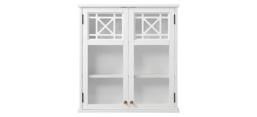 Derby Wall-Mounted Bath Storage Cabinet w/ Glass Doors