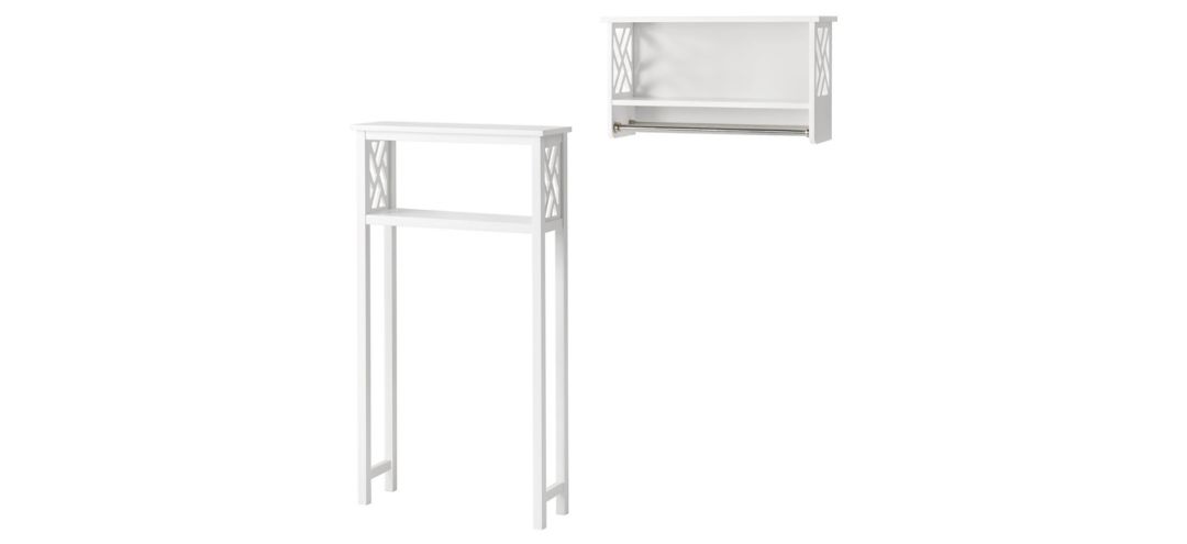 Coventry 2-pc Over-Toilet Storage Shelf w/ Towel Rods