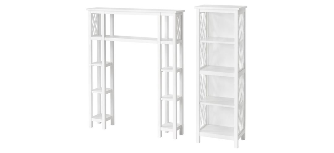 Coventry 2-pc Over-Toilet Tall Storage Unit w/ Side Shelves