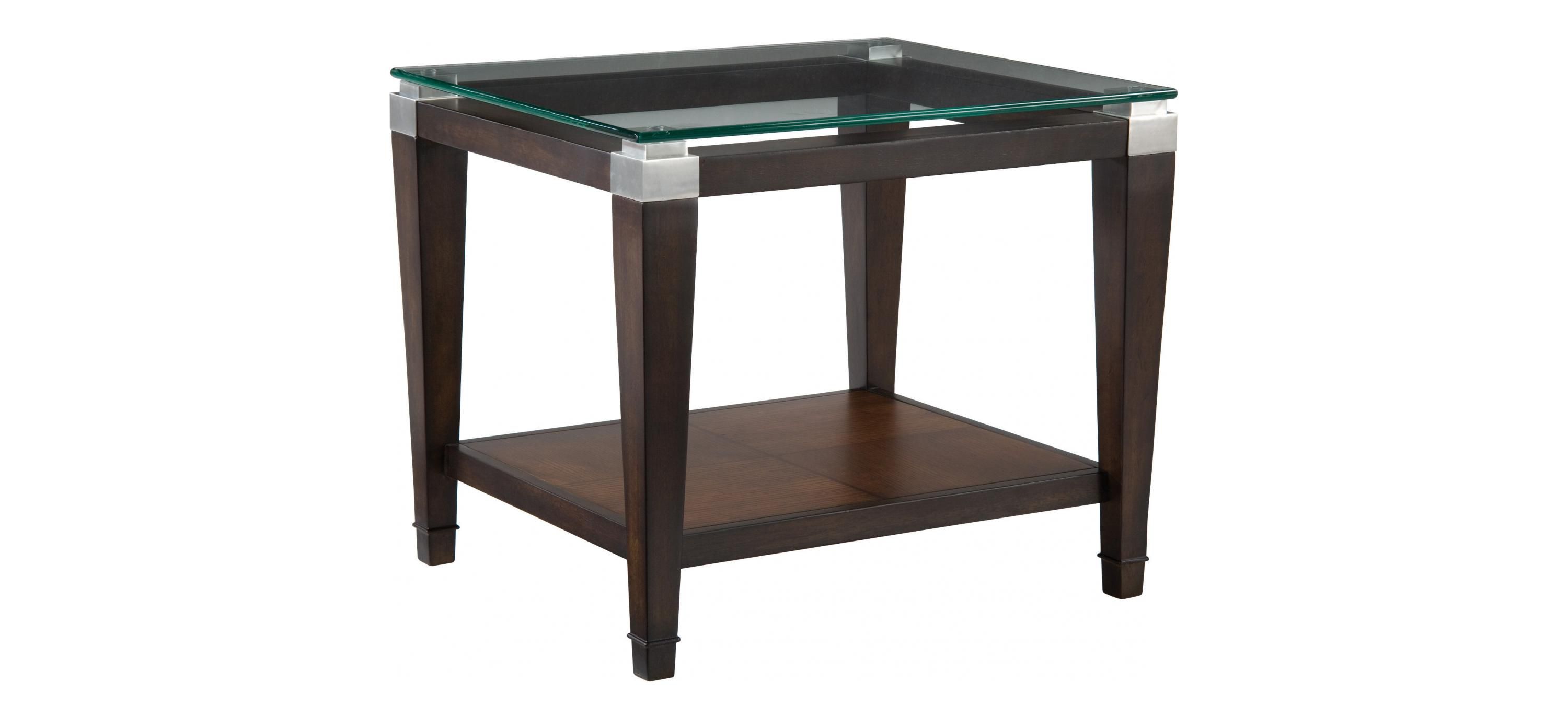 Dunhill Rectangular Glass End Table
