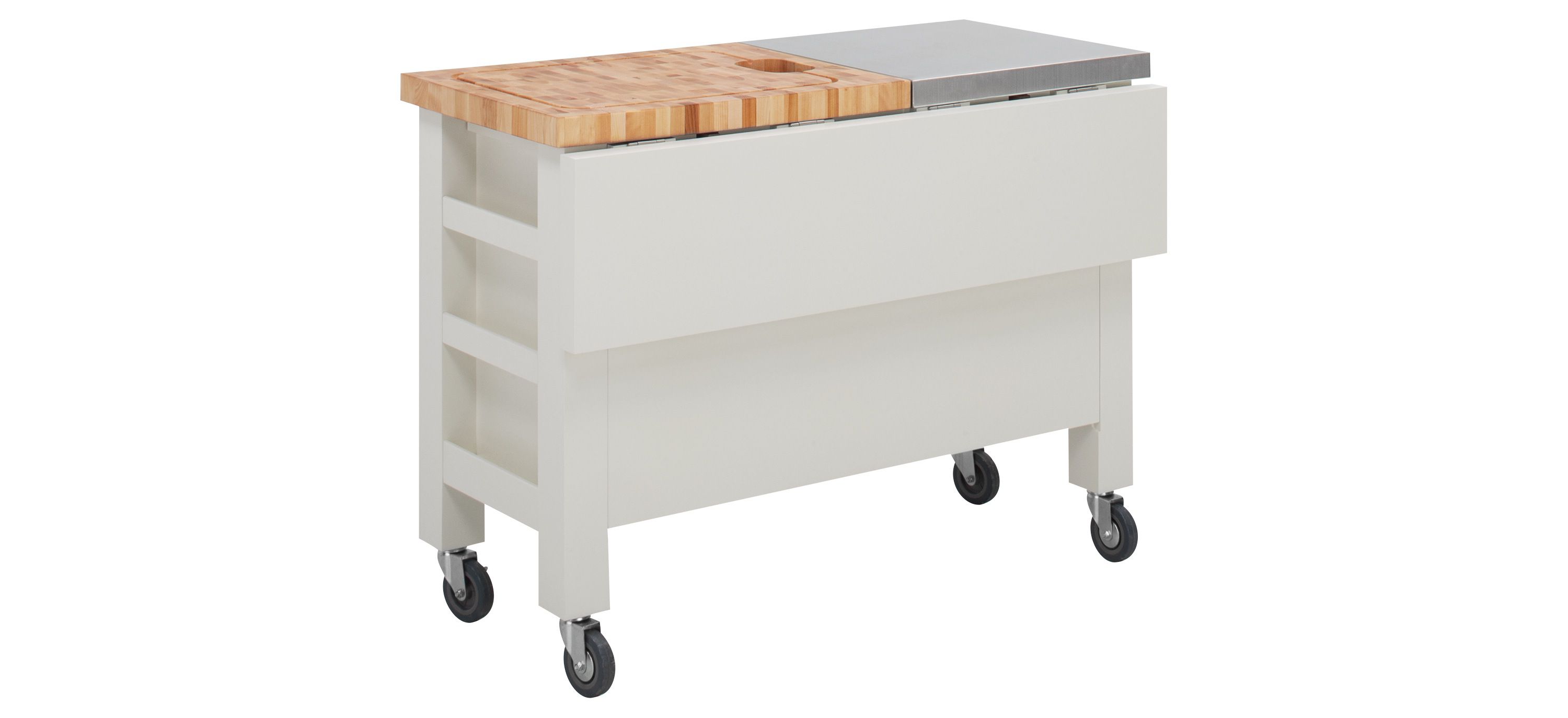 Gourmet Kitchen Island w/ Leaf