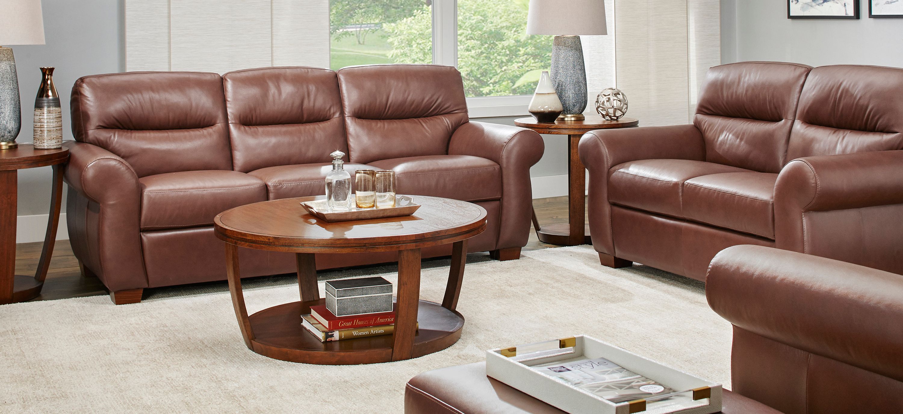 Marco 2-pc. Leather Sofa and Loveseat
