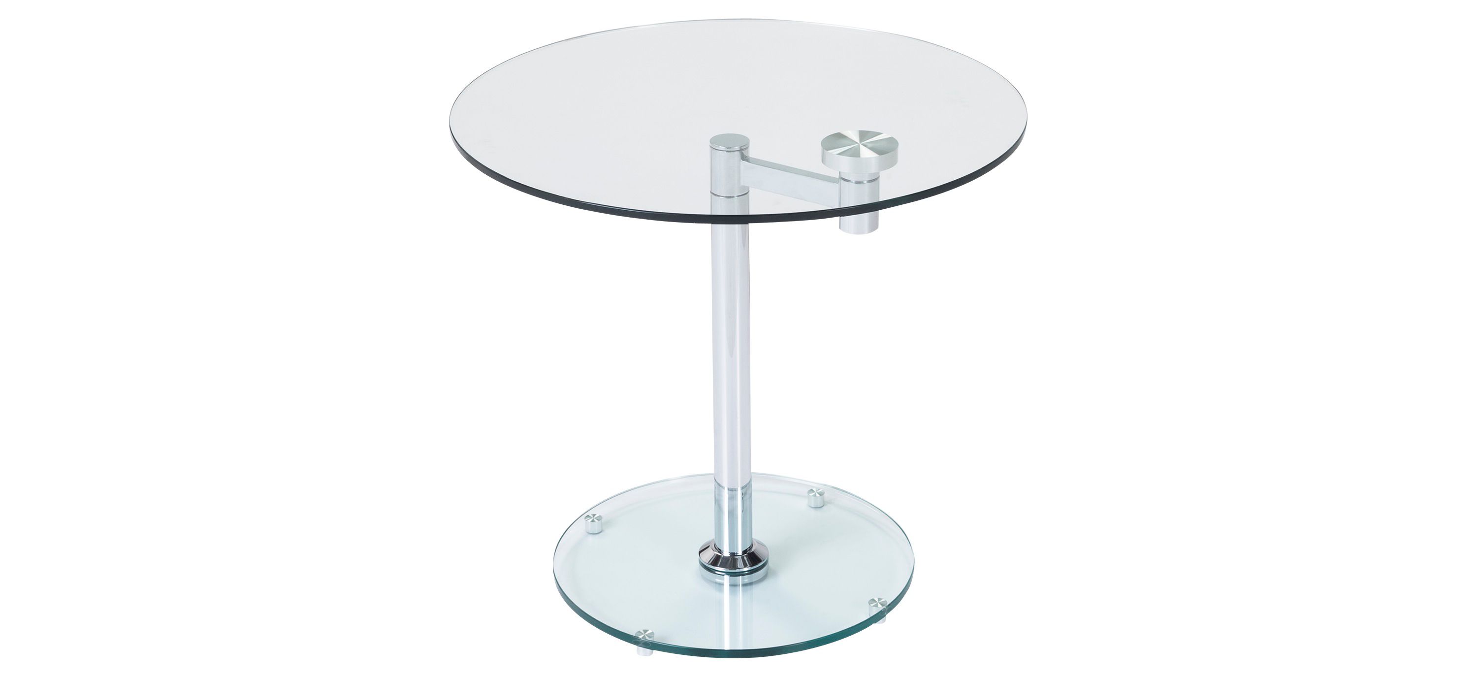 Vector Round Glass End Table