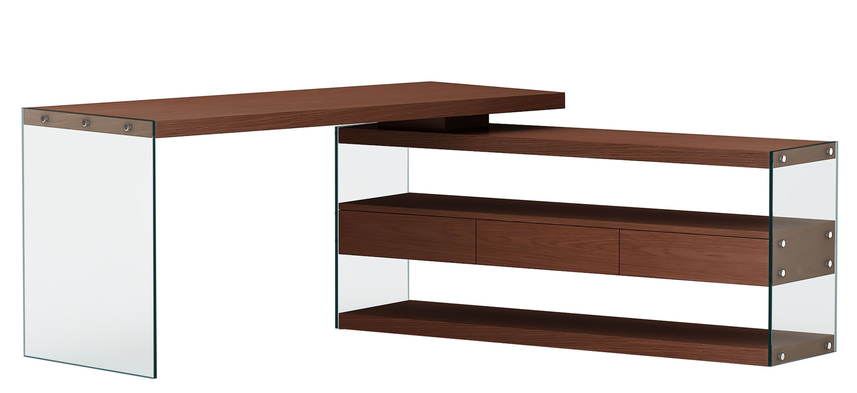 Billows Desk w/3 Shelves