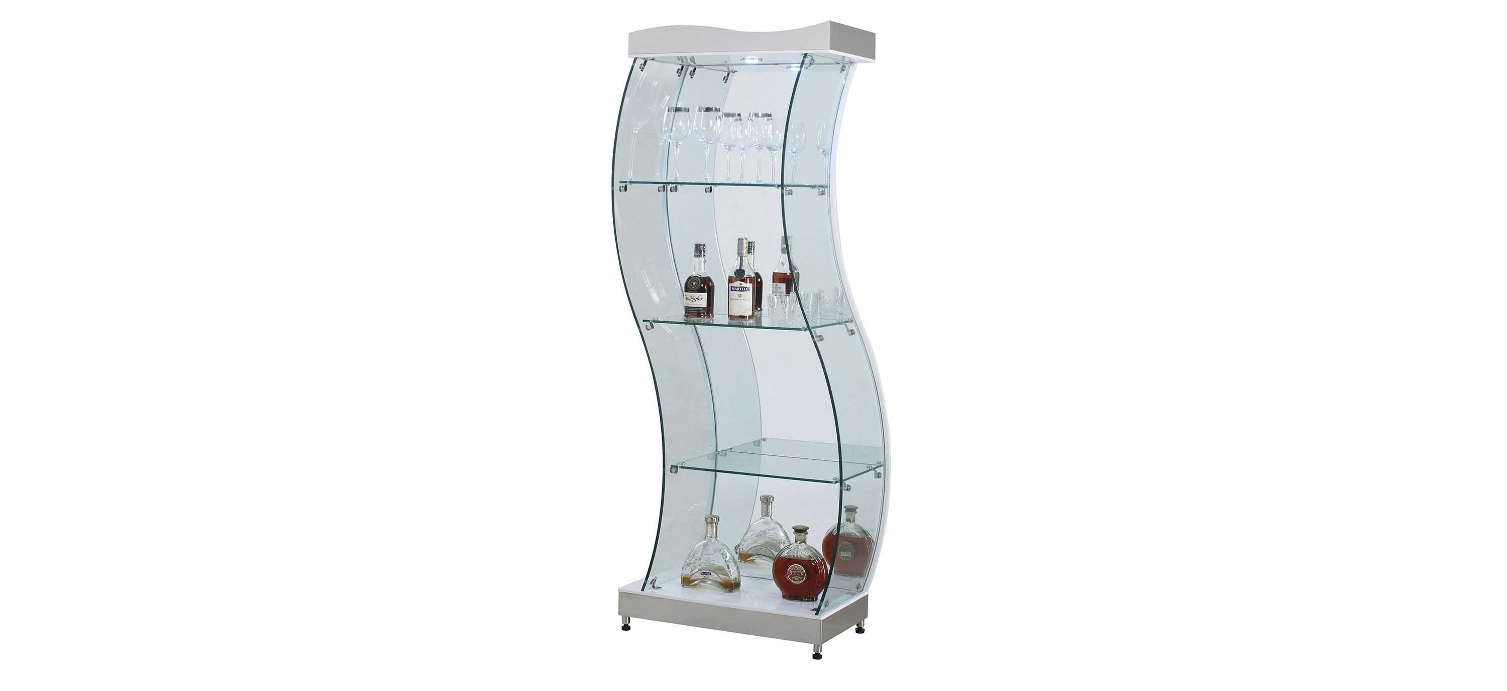Socorro Glass Curio w/ LED Lights
