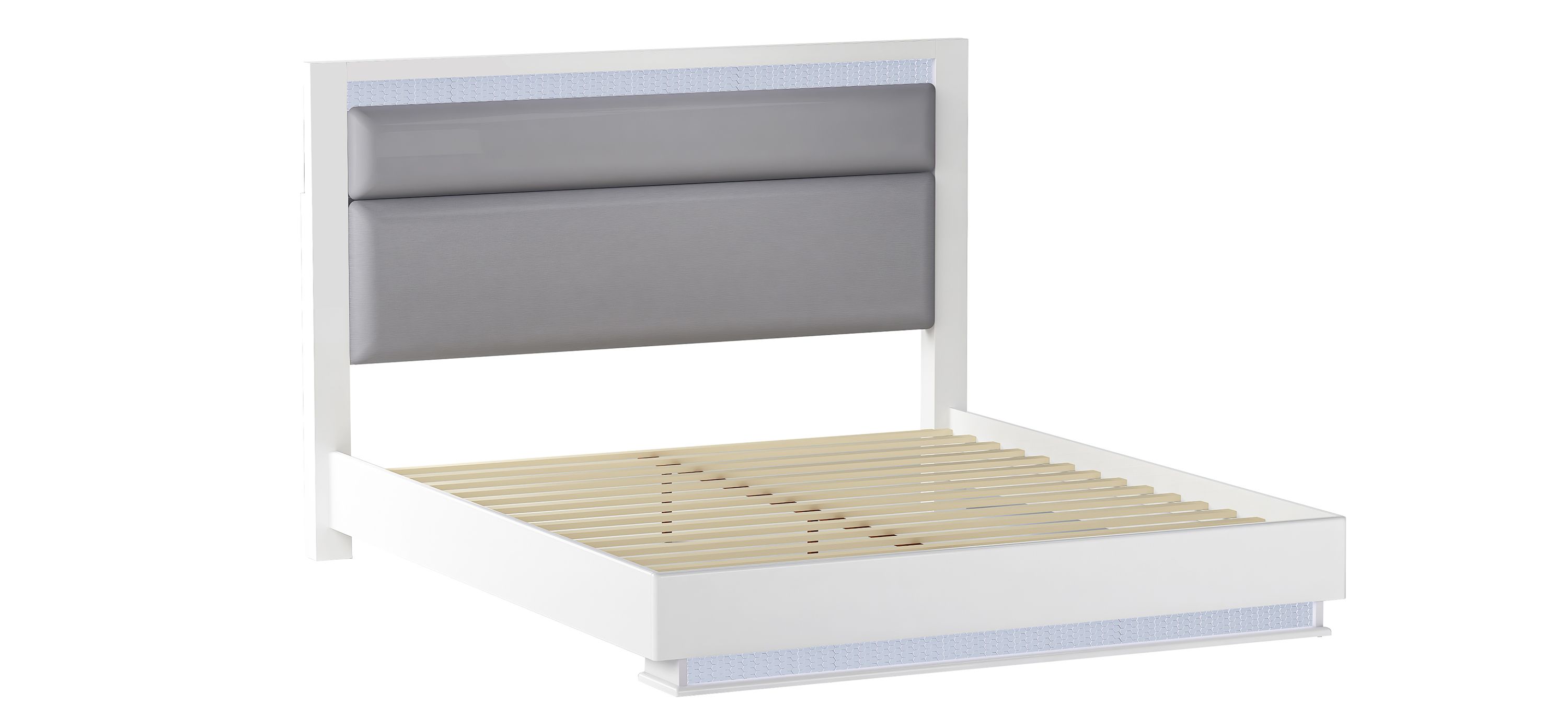 Moscow Upholstered Bed w/ LED Lights
