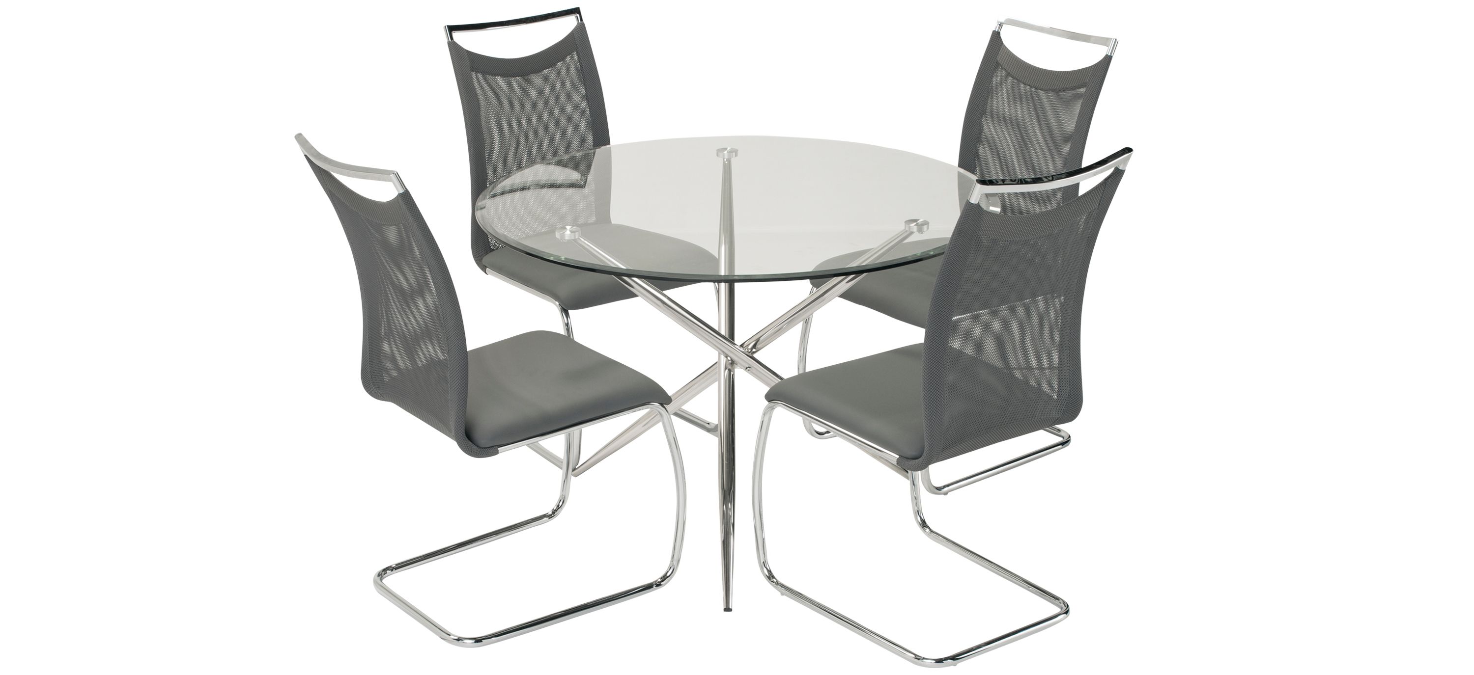 Nico 5-pc. Glass Dining Set