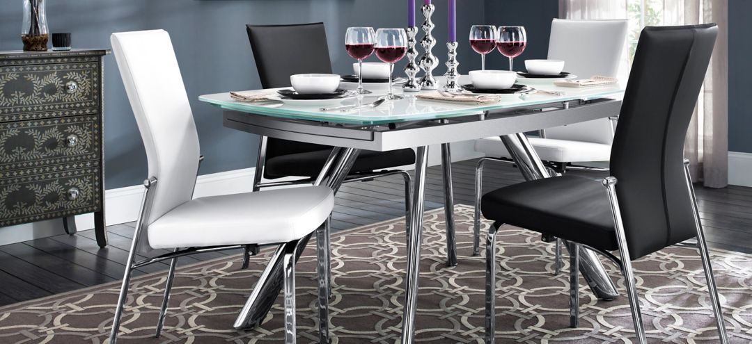 202PALOMA Paloma 5-pc. Glass Dining Set sku 202PALOMA