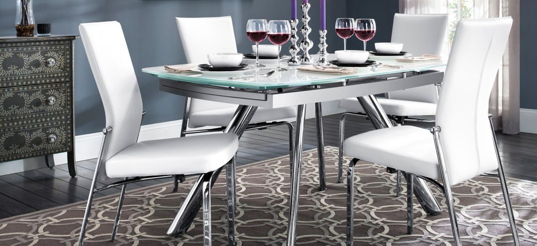 797040400 Paloma 5-pc. Glass Dining Set sku 797040400