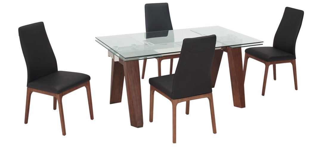 Sombra 5-pc. Dining Set (4 Black Chairs)